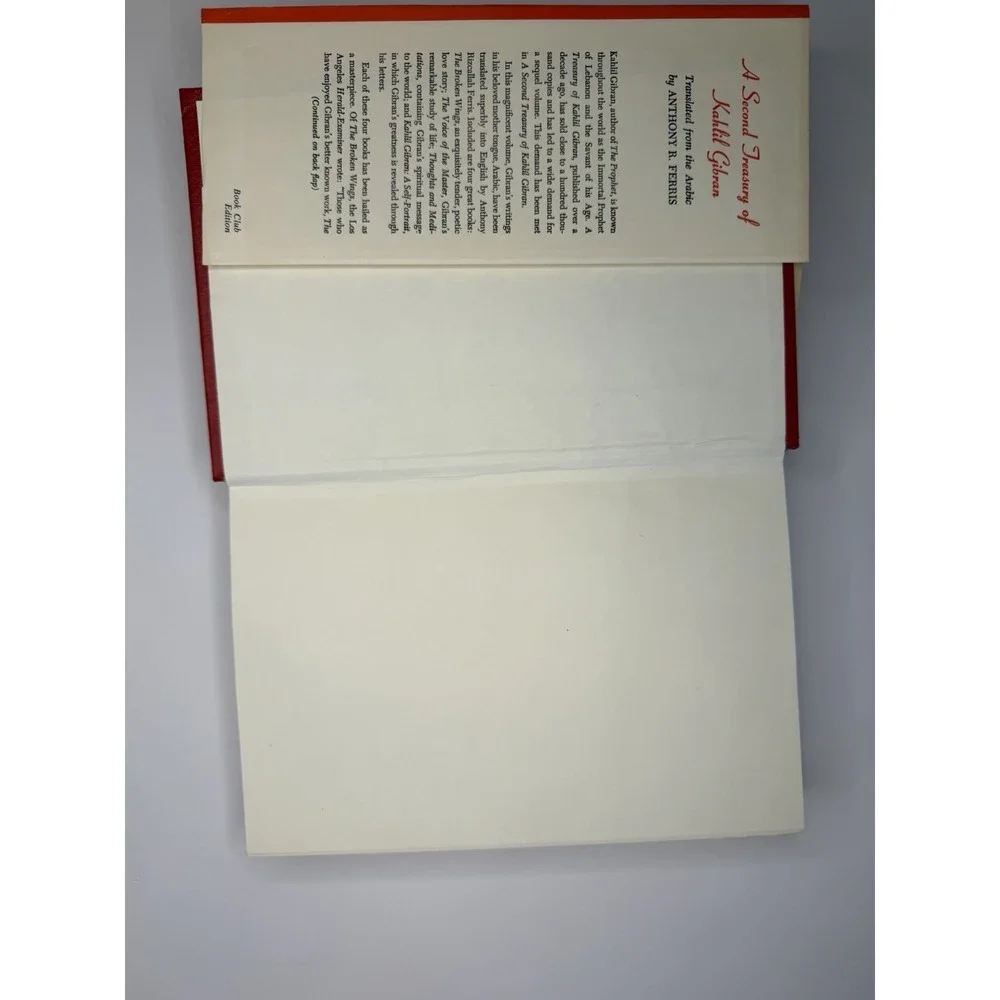A Second Treasury of Kahlil Gibran Hardcover Citadel Press Philosophy Vintage